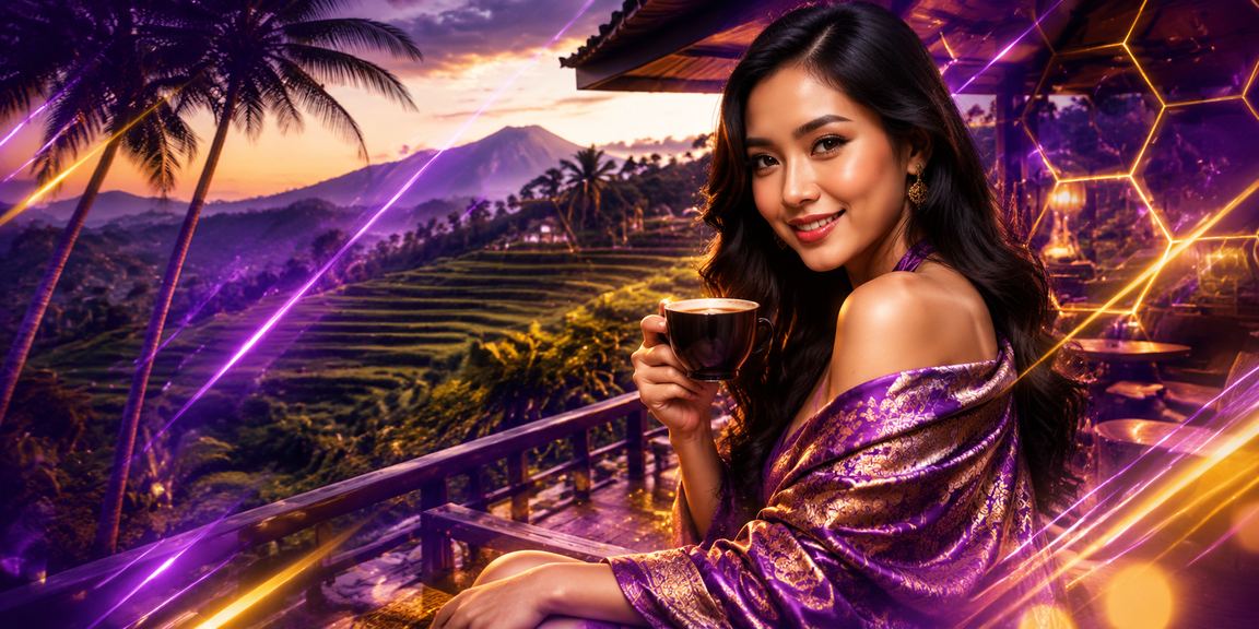 Seseorang menikmati kopi sambil mengakses platform taruhan di laptop