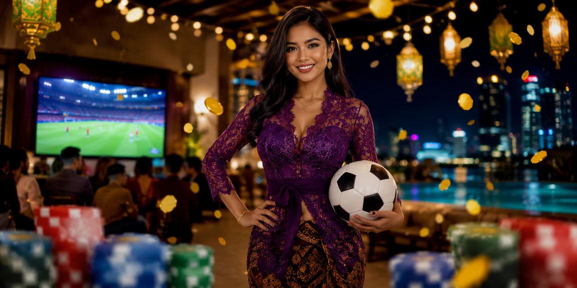 Suasana festival taruhan sepak bola dengan suasana meriah